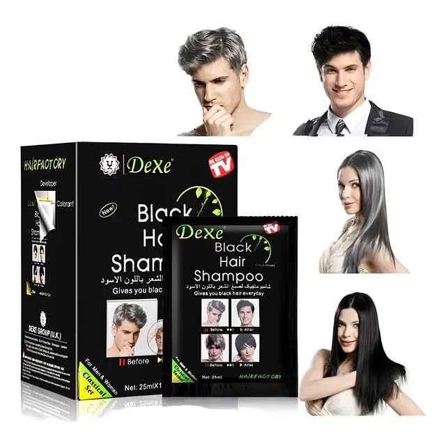 10 Sachets De Tinte Canas Dexe Color Negro - 1 Caja