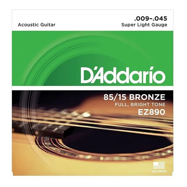 Cuerdas Daddario Guitarra Acustica Ez890 09-045