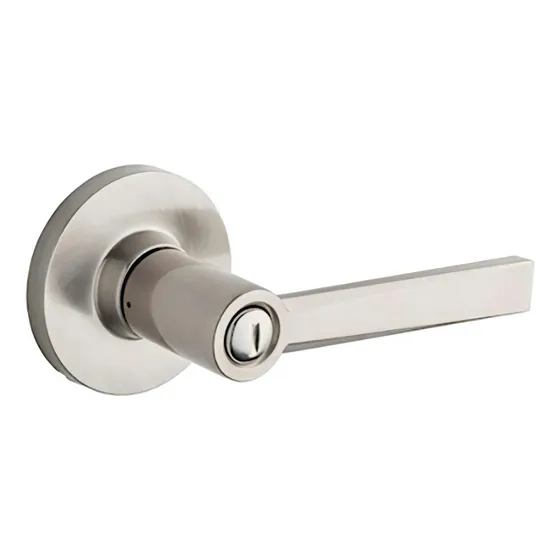 Cerradura Tipo Manija Westle Para Baño/recámara Mod. 93003-0 Color Níquel satinado