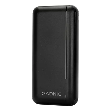 Cargador Móvil Gadnic Con Lde Indicador De Batería 25000 Mah Color Negro