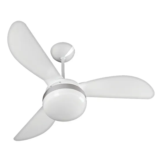 Ventilador de teto Ventisol Fênix com 3 pás de Plástico branco estrutura branco/silver, 96cm de diâmetro 127V