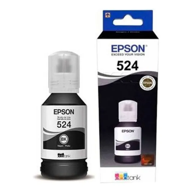 Botella de tinta Epson T524 Pigmentada Negra de 127mL