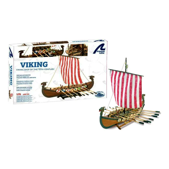 Barco Madera Kit Drakkar Vikingo 1/75 Artesania Latina