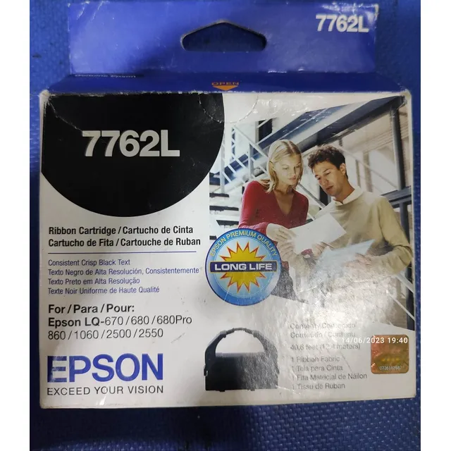 Cinta Epson 7762l Lq670 680 680pro 860 1060 2500 2550 Caracs
