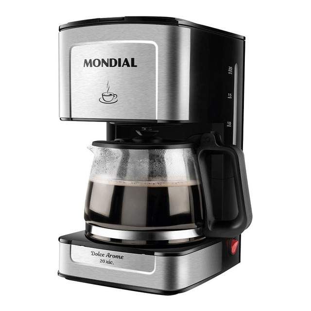 Mondial Dolce Aroma C-43-20x-si Preto/aço Inoxidável De Filtro Mondial Dolce Aroma C-43-20x-si Preto/aço Inoxidável De Filtro