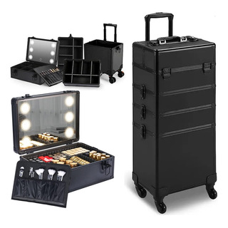 Neceser De 4 Niveles Profesional Con Llantas Desmontable Neceser De 4 Niveles Profesional Con Llantas Desmontable