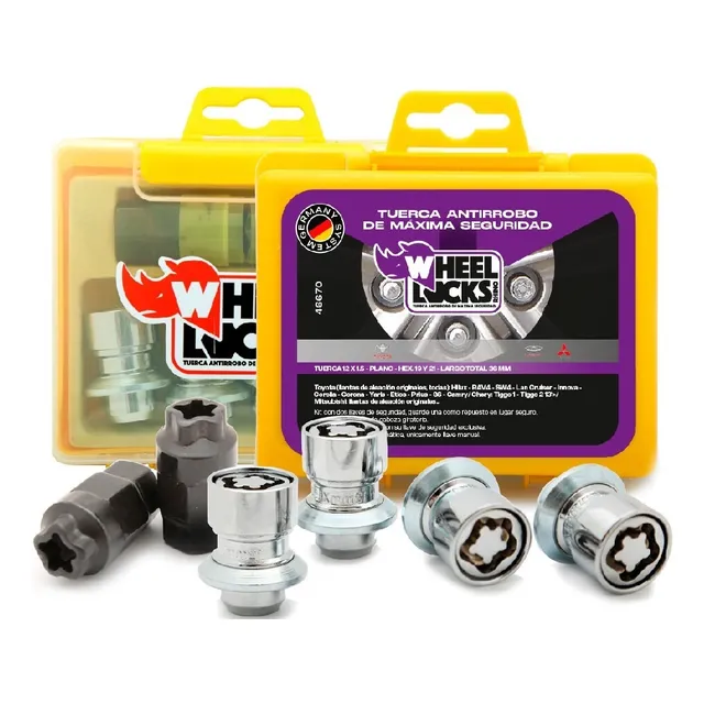 Tuerca De Seguridad Antirrobo Toyota Hilux, Etios,yaris, Sw4