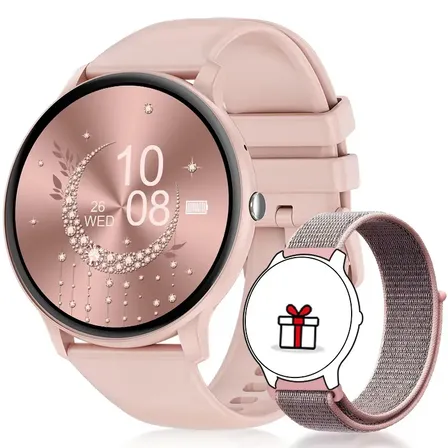 Smartwatch FOXBOX BW0905 Rosa Com Chamada Bluetooth e Monitor de Saúde de 1.39"