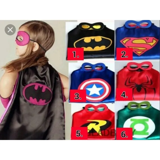 Capas Superheroes Niños Fiestas Paquete Por 11