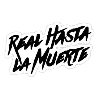 Calcomanía Real Hasta La Muerte Vinil 30x11 Cm Calcomanía Real Hasta La Muerte Vinil 30x11 Cm