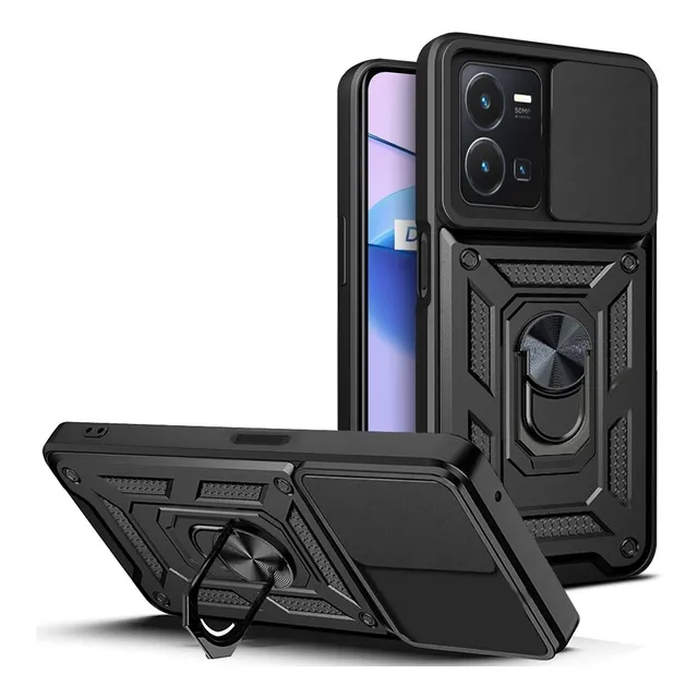 Funda Armor Anillo Antishock Con Protector Camara Deslizable