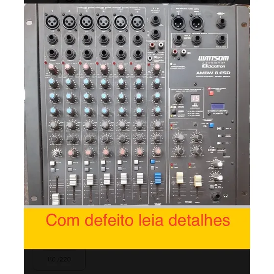 Mesa De Som Wattsom Ambw 8 Esd Leia Abaixo