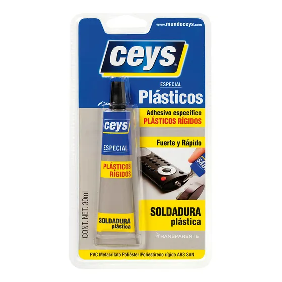 Adhesivo Plásticos Rigidos Transparente 30ml Ceys