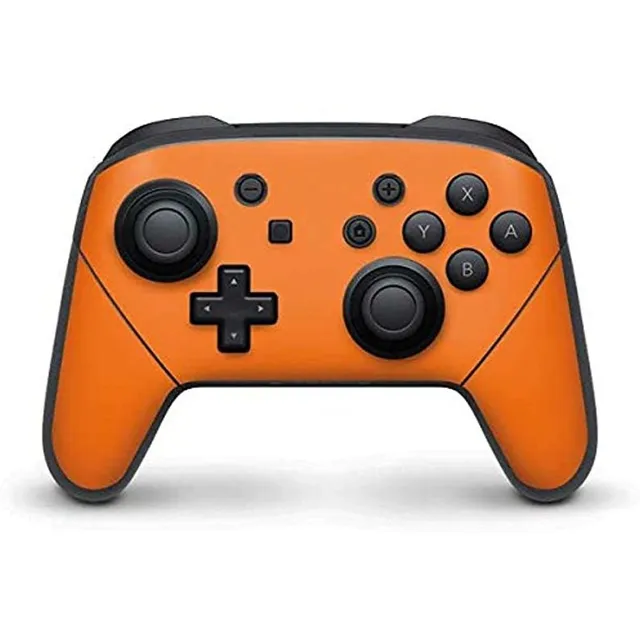 Solids Nintendo Switch Pro Controller Skin Naranja Vinilo De