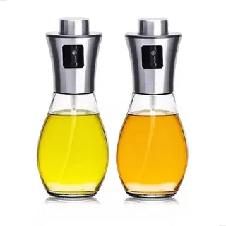 Kit 2 Galheteiro Inox 200ml Spray Azeite E Vinagre Kit 2 Galheteiro Inox 200ml Spray Azeite E Vinagre