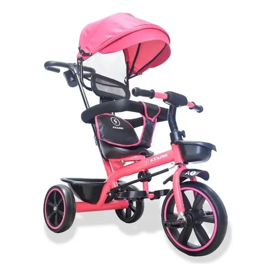 Triciclo Infantil Direccional Con Manija Bebe 6 En 1 1100
