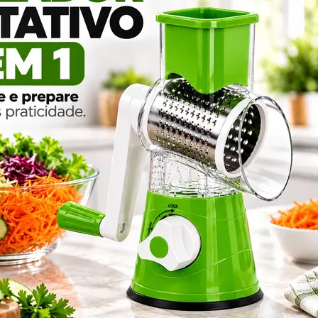 Ralador Queijo Fatiador Legumes Cortador Vegetais 3 Em 1