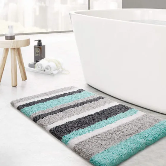Alfombra Baño Lujo Kmat Antideslizante Suave Felpa Ducha