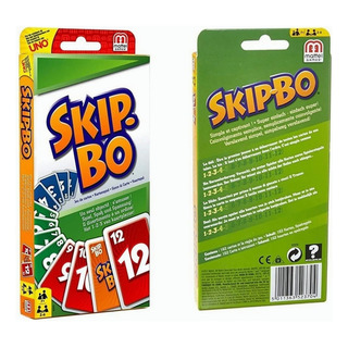 Uno Mattel Games Uno: Skip Bo Card Juego Familiar Multijugad Uno Mattel Games Uno: Skip Bo Card Juego Familiar Multijugad