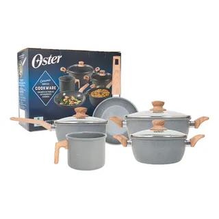 Oster Jogo De Panelas Antiaderente Indução 5 Peças Com leiteira cor C