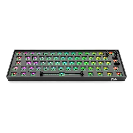 BASE TECLADO MECANICO GAMER DRACONIC PRO BAREBONE PRETO RGB