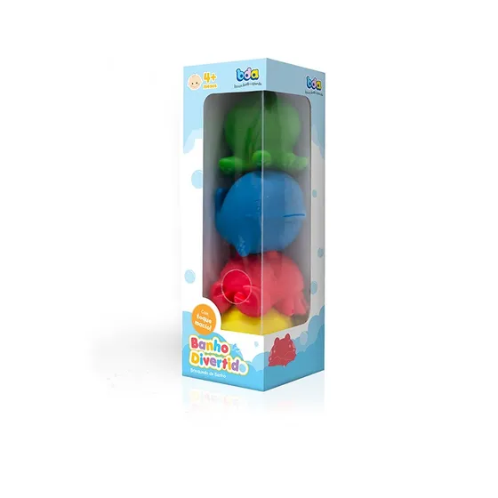 Brinquedo Banho Divertido 4 Peças Toyster Brinquedos