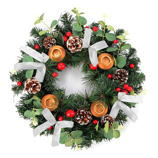 Centro De Mesa Con Velas Navideñas, Piña De Pino, Adviento Centro De Mesa Con Velas Navideñas, Piña De Pino, Adviento
