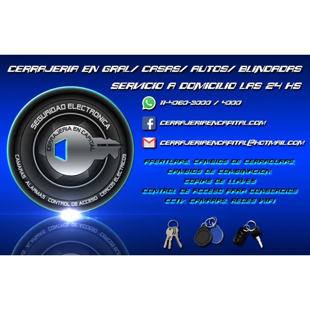 Cerrajeria En  General Autos Casas Puertas Blindadas Tesoros