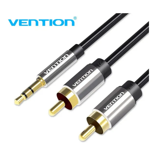 Cable auxiliar de audio estéreo P2 para Rca Som Dj de 2 m - Vention