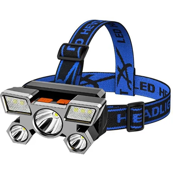 Linterna Vincha Minera Luz Recargable 9 Led Recargable Usb Color de la luz Blanco