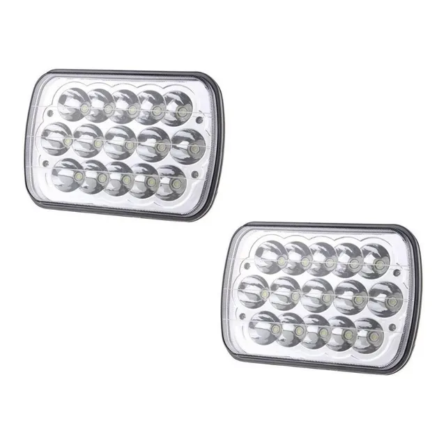 Par Faro 15 Leds 45w Alta Y Baja Optica 7¨ Universal 