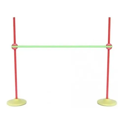 Set Vallas Para Saltar Color Grande 3 Varas+2 Bases+2 Encast