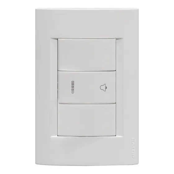 Llave Armada Un Punto Interruptor Pulsador Con Campana Kalop