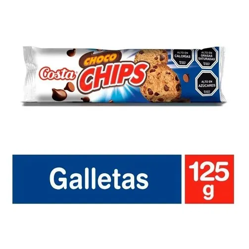 Galletas Costa Choco Chips 125 G