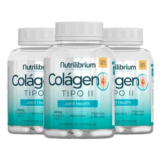 Kit 3x ColĂĄgeno Tipo 2 Premium 180 CĂĄpsulas Nutrilibrium Kit 3x ColĂĄgeno Tipo 2 Premium 180 CĂĄpsulas Nutrilibrium