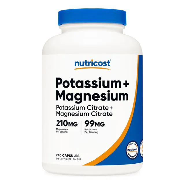 Citrato De Magnesio Y Potasio Capsulas Potassium Magnesium Sabor Natural