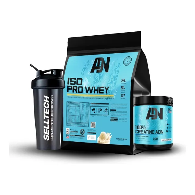 Pack Adn Iso Pro Whey 5kg Vainilla + Creatina 250gr