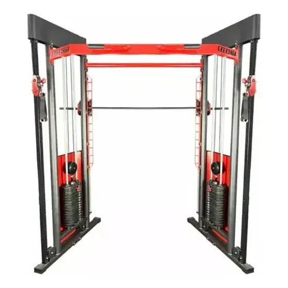 Cross Force Premium Exercit 3 100 + 100 Kg Estrutura Vermelho Estofamento Preto
