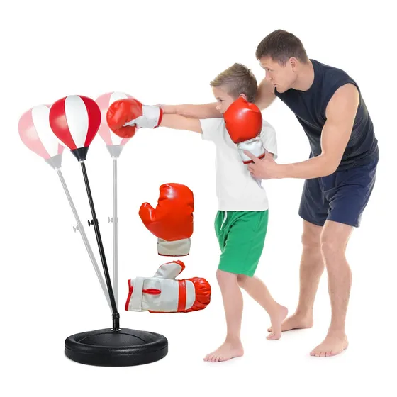 Bolsa De Golpe Con Soporte Altura Ajust  Para Niños Regalos