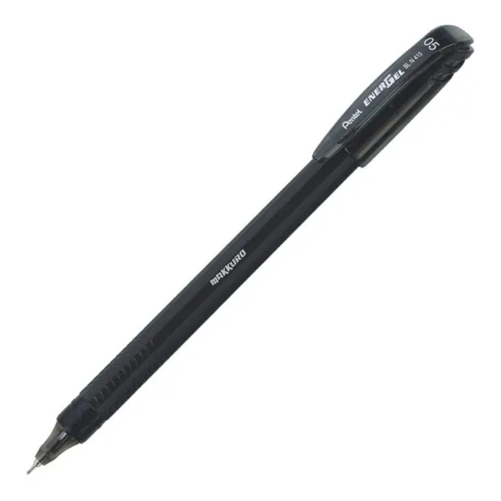 Bolígrafo de gel Energel Makkuro Pentel 0.5 de tinta negra