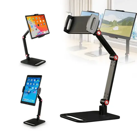 Suporte Articulável 360° Para Tablet iPad Pedestal Dobrável Suporte Tablet Pedestal Mesa Para Tablet Pedestal iPad Articulado 4.7-17.3 Polegadas