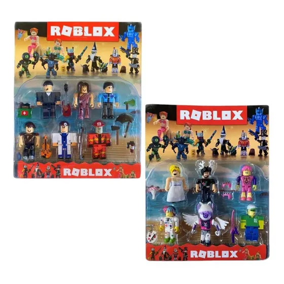 Set X6 Muñecos Roblox Desarmables Articulados Con Accesorios