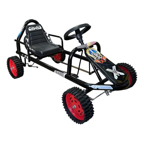 BERG Buddy B-Orange – Kart De Pedales Con Asiento Ajustable Y Ruedas Inflables Para Niños De 3 A 8 Años
