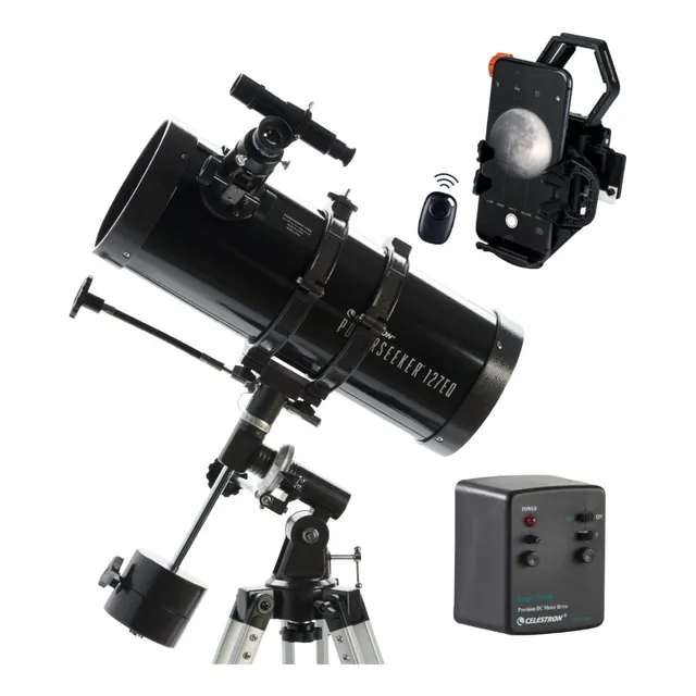 Telescopio Celestron Powerseeker 127eq Motor Adap. Celular