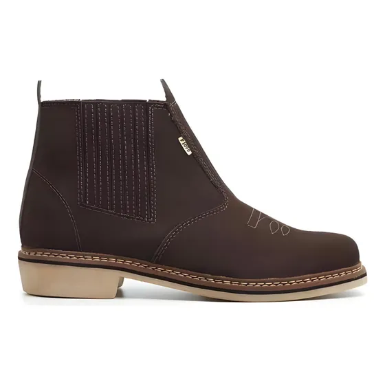 Botas Texanas Country Botinas Macias Couro Legítimo Bovino