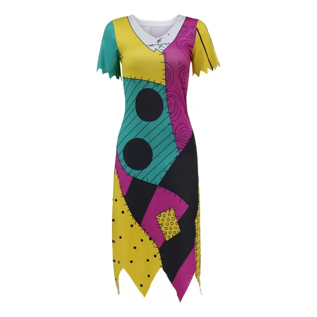 Disfraces De Halloween, Vestido Navideño De Sally Para Mujer