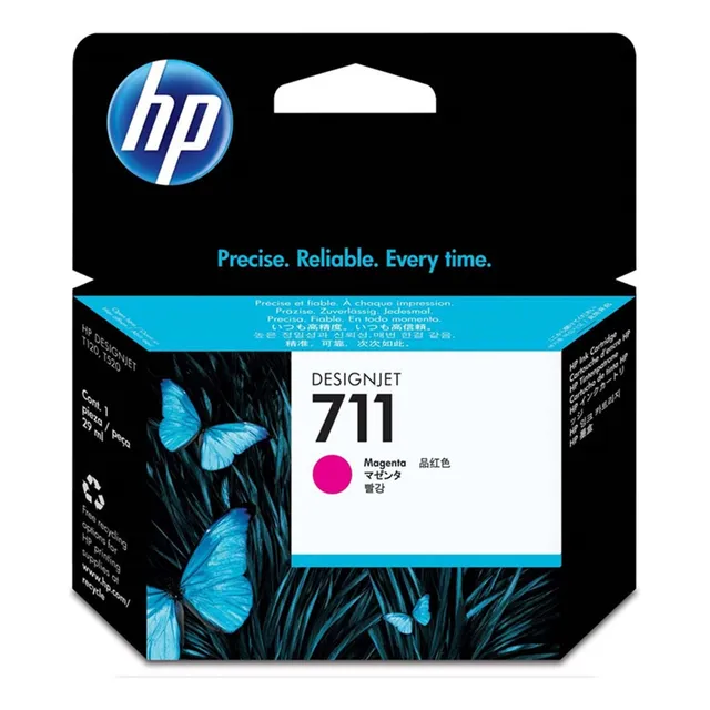 Tinta Hp 711 Designjet Cz131a Magenta 29 ML