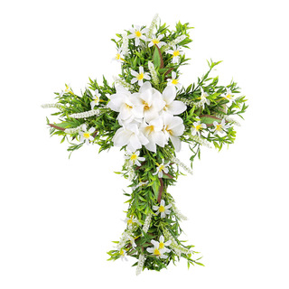 L Corona De Cruz De Pascuacruz De Pascua Para Puerta L Corona De Cruz De Pascuacruz De Pascua Para Puerta