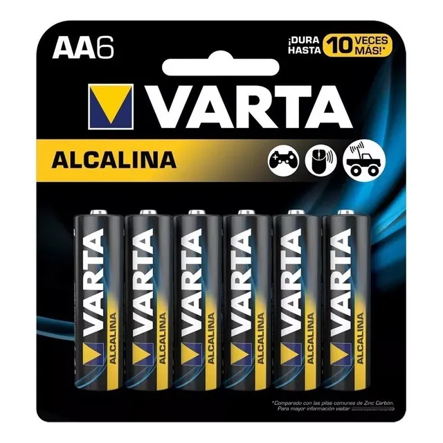Pack De 6 Pilas Varta Doble Aa