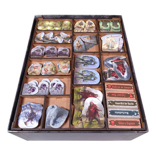 Organizador (insert Mdf) Para Gloomhaven: Presas Do Leão Organizador (insert Mdf) Para Gloomhaven: Presas Do Leão